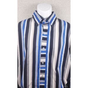 Southpole Authentic Collection Mens Button Down Shirt Long Sleeve 2XL XXL Stripe